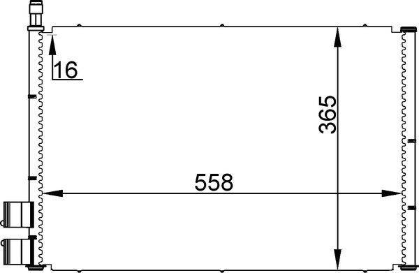 Mahle AC298000S Kondensator, Klimaanlage