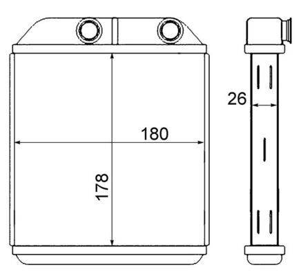 Mahle AH237000S Wärmetauscher, Innenraumheizung