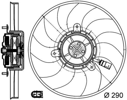 Mahle CFF171000S Lüfter, Motorkühlung