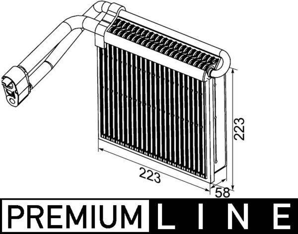 Mahle AE98000P Verdampfer, Klimaanlage