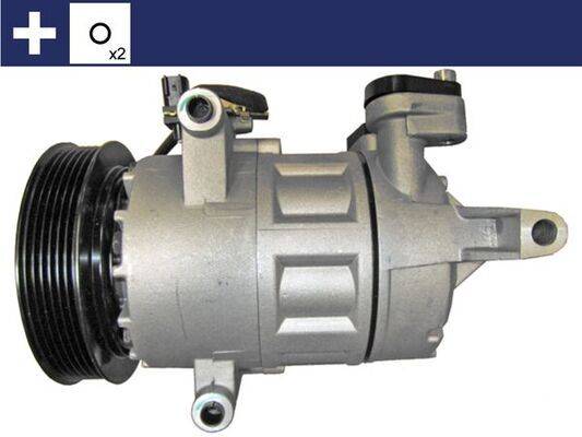Klimakompressor 12 V Ø 129 mm MAHLE passend für u.a. FORD TRANSIT