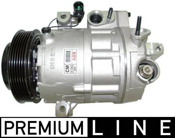 Klimakompressor 12 V Ø 120 mm MAHLE passend für u.a. HYUNDAI SANTA