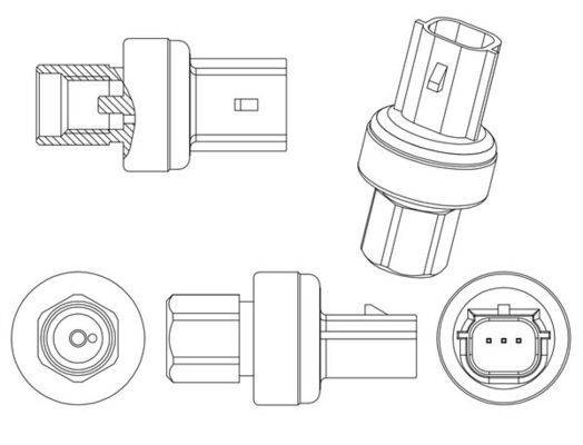 Mahle ASE12000P Druckschalter, Klimaanlage