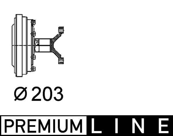 Mahle CFC102000P Kupplung, Kühlerlüfter