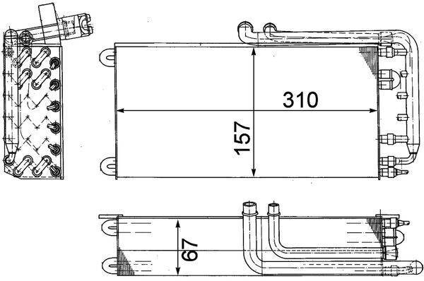 Mahle AE45000P Verdampfer, Klimaanlage