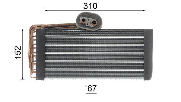 Mahle AE45000P Verdampfer, Klimaanlage