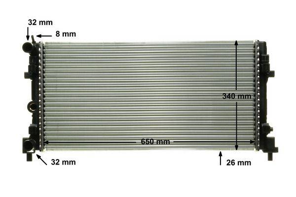 Mahle CR1096000P Kühler, Motorkühlung