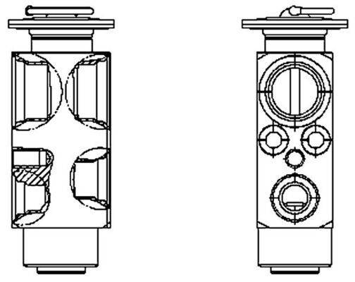 Expansionsventil Klimaanlage Ø 8,7 mm Ø 17,8 mm MAHLE für u.a. MAN TGS