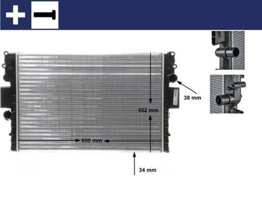 Mahle CR1551000S Kühler, Motorkühlung