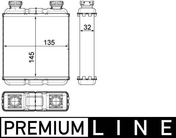 Mahle AH188000P Wärmetauscher, Innenraumheizung