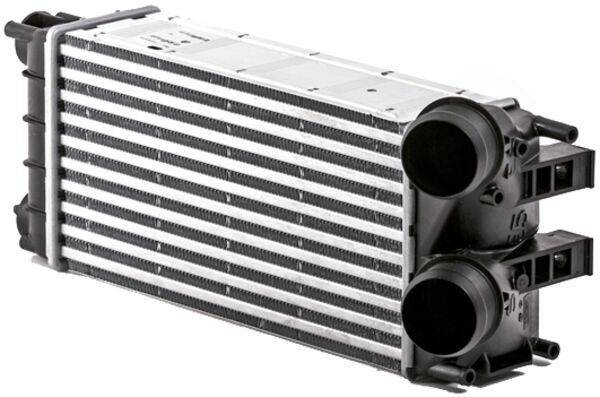 Ladeluftkühler Rippen gelötet Alu 300mm - 150mm MAHLE für u.a. CITROËN BERLINGO