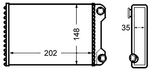 Mahle AH59000S Wärmetauscher, Innenraumheizung