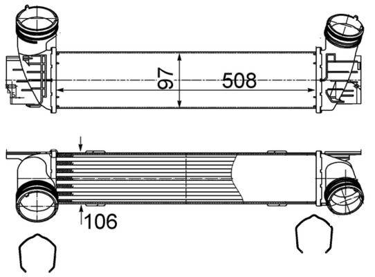 Mahle CI491000S Ladeluftkühler