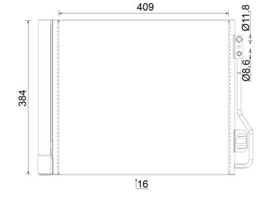 Mahle AC488000S Kondensator, Klimaanlage