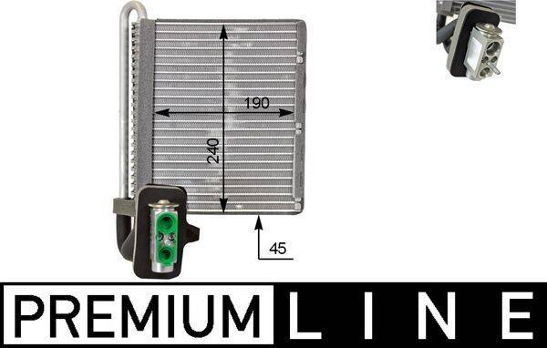 Mahle AE118000P Verdampfer, Klimaanlage
