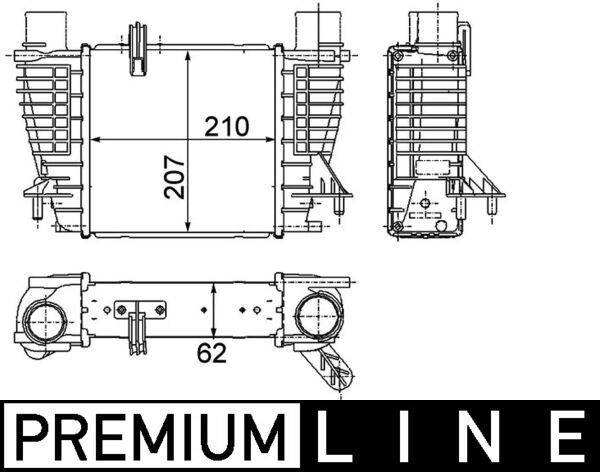 Mahle CI264000P Ladeluftkühler