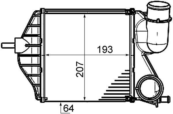 Mahle CI459000P Ladeluftkühler