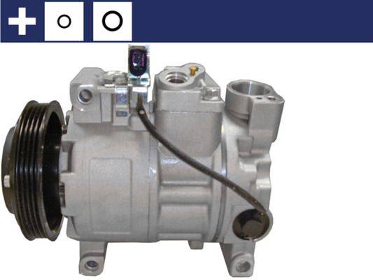 Klimakompressor 12 V Ø 110 mm MAHLE passend für u.a. AUDI A4