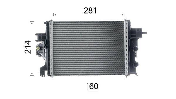 Mahle CR2634000P Kühler, Motorkühlung