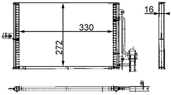 Mahle AC317000S Kondensator, Klimaanlage