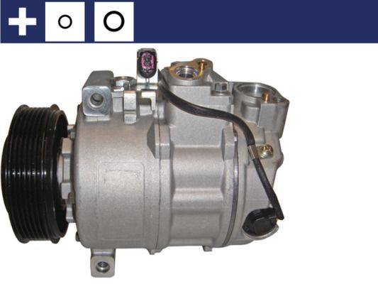 Klimakompressor 12 V Ø 110 mm MAHLE passend für u.a. AUDI A4