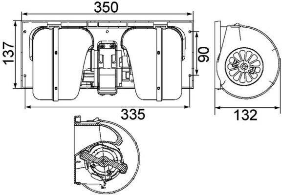 Mahle AB85000P Innenraumgebläse