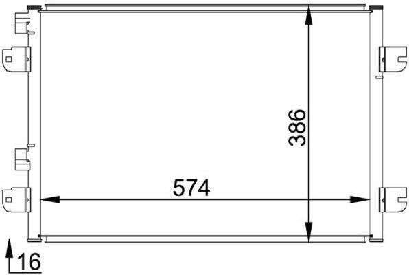 Mahle AC691000P Kondensator, Klimaanlage