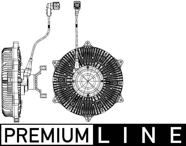 Kupplung Kühlerlüfter elektronisch Ø 318 mm MAHLE für u.a. VOLVO FH16