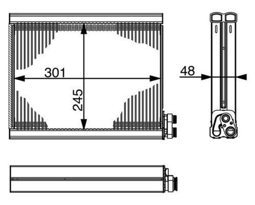 Mahle AE71000S Verdampfer, Klimaanlage