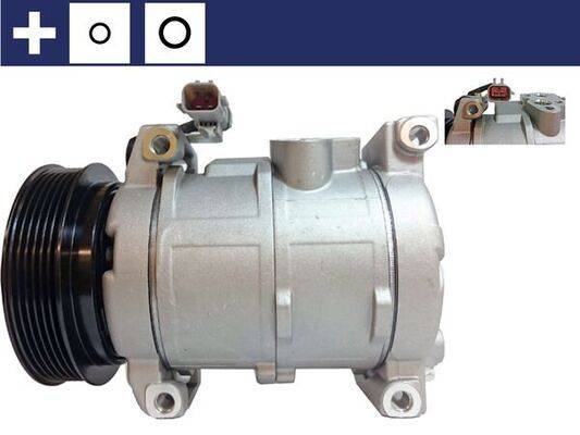 Klimakompressor 12 V Ø 120 mm MAHLE passend für CHRYSLER VOYAGER