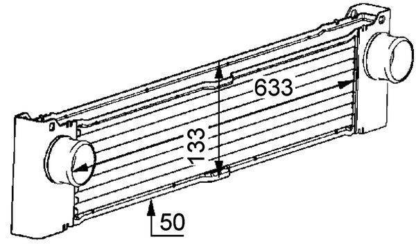 Mahle CI81000P Ladeluftkühler