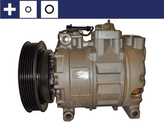 Klimakompressor 12 V Ø 130 mm MAHLE passend für u.a. ALFA ROMEO 166