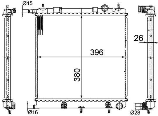 Mahle CR556000S Kühler, Motorkühlung