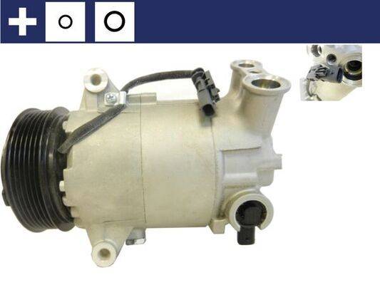 Klimakompressor 12 V Ø 110 mm MAHLE passend für u.a. OPEL ZAFIRA