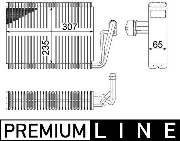 Mahle AE53000P Verdampfer, Klimaanlage