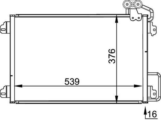 Mahle AC304000P Kondensator, Klimaanlage
