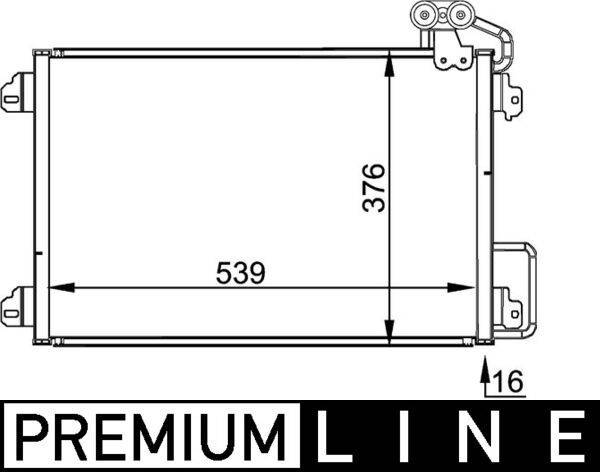 Mahle AC304000P Kondensator, Klimaanlage