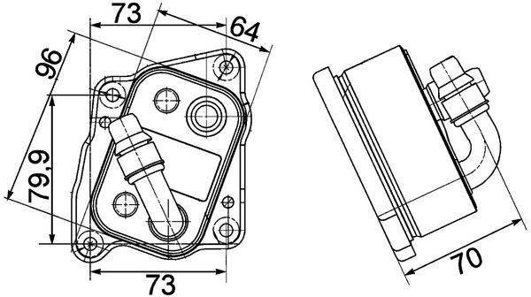 Mahle CLC107000P Ölkühler, Motoröl