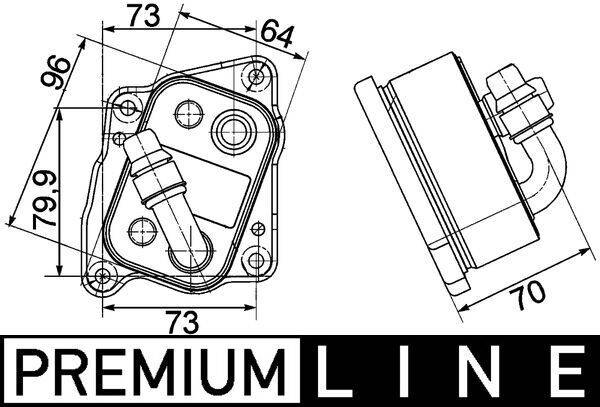Mahle CLC107000P Ölkühler, Motoröl