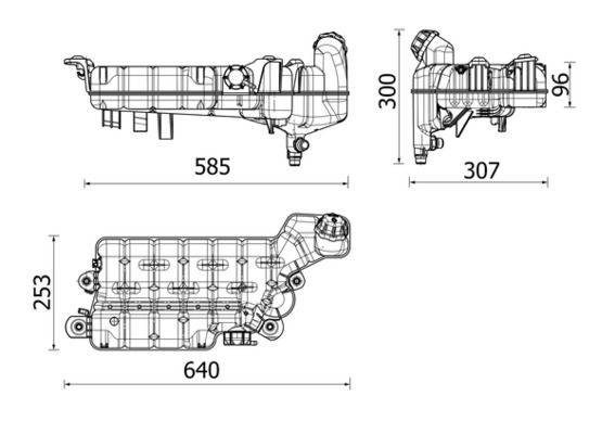 Mahle CRT99000P Ausgleichsbehälter, Kühlmittel