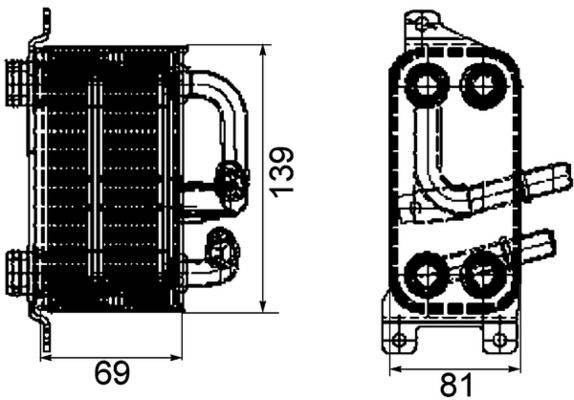 Mahle CLC66000P Ölkühler, Motoröl