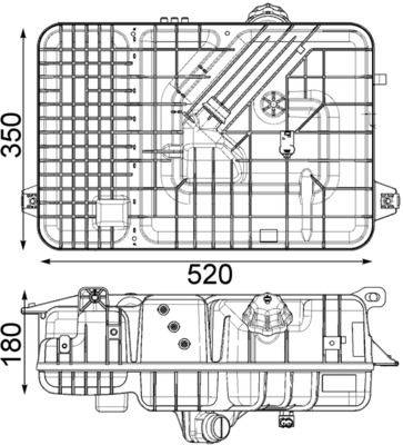 Mahle CRT236000P Ausgleichsbehälter, Kühlmittel