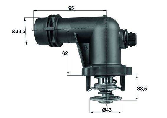Mahle TM15105 Thermostat, Kühlmittel