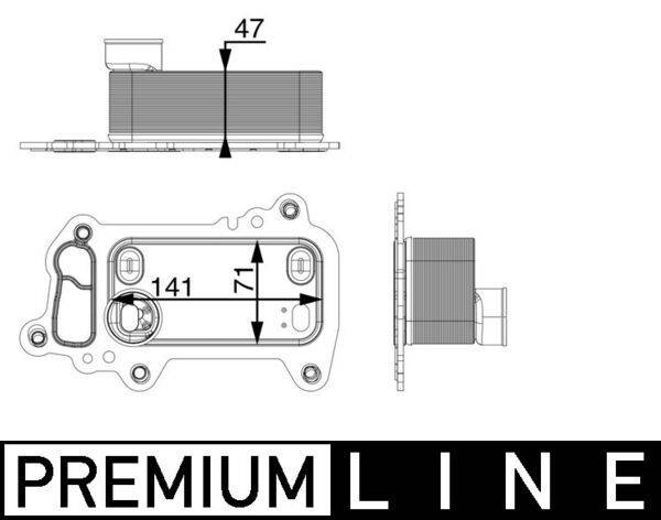 Mahle CLC79000P Ölkühler, Motoröl