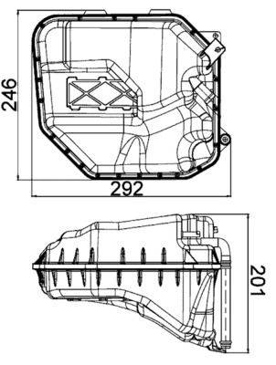 Mahle CRT9000S Ausgleichsbehälter, Kühlmittel