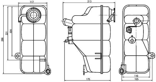 Mahle CRT123000S Ausgleichsbehälter, Kühlmittel