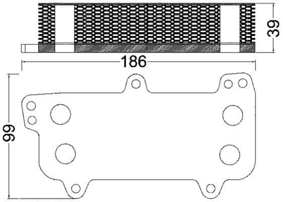 Mahle CLC187000S Ölkühler, Motoröl