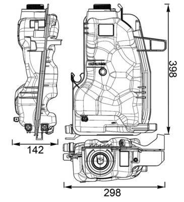 Mahle CRT76000S Ausgleichsbehälter, Kühlmittel