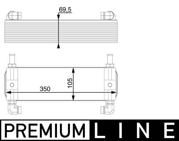 Mahle CLC15000P Ölkühler, Automatikgetriebe