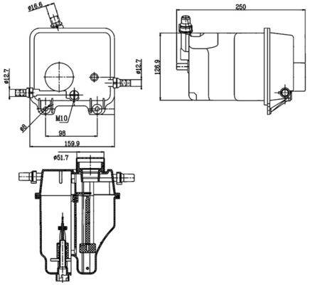 Mahle CRT125000S Ausgleichsbehälter, Kühlmittel